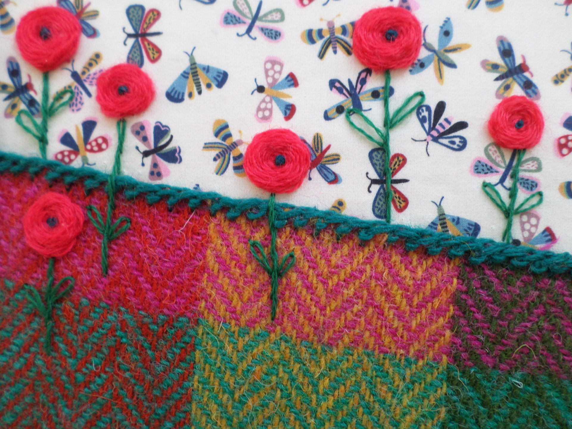 Summer Hand-Embroidered Crewel Wall Art - NQP