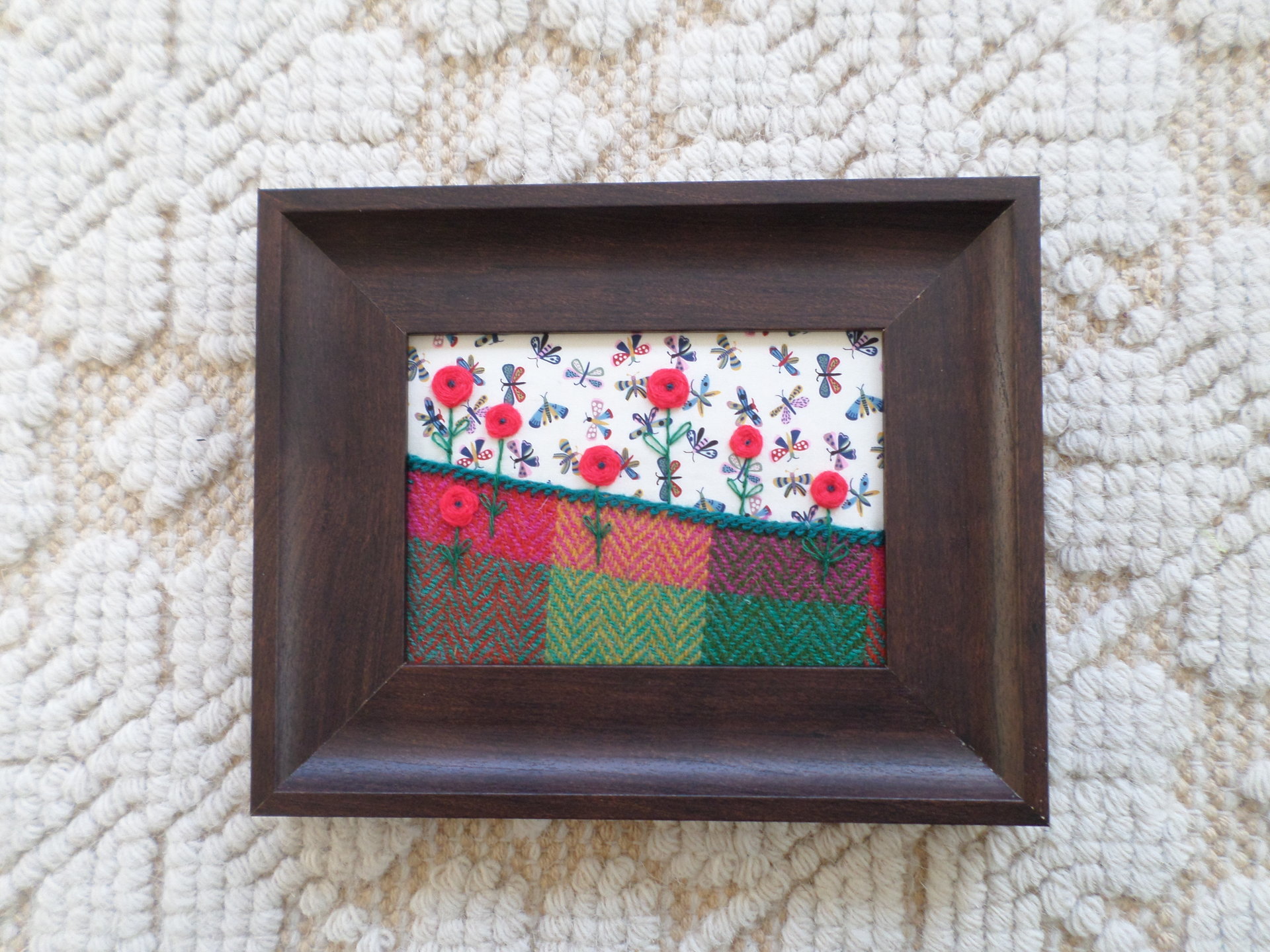 Summer Hand-Embroidered Crewel Wall Art - NQP