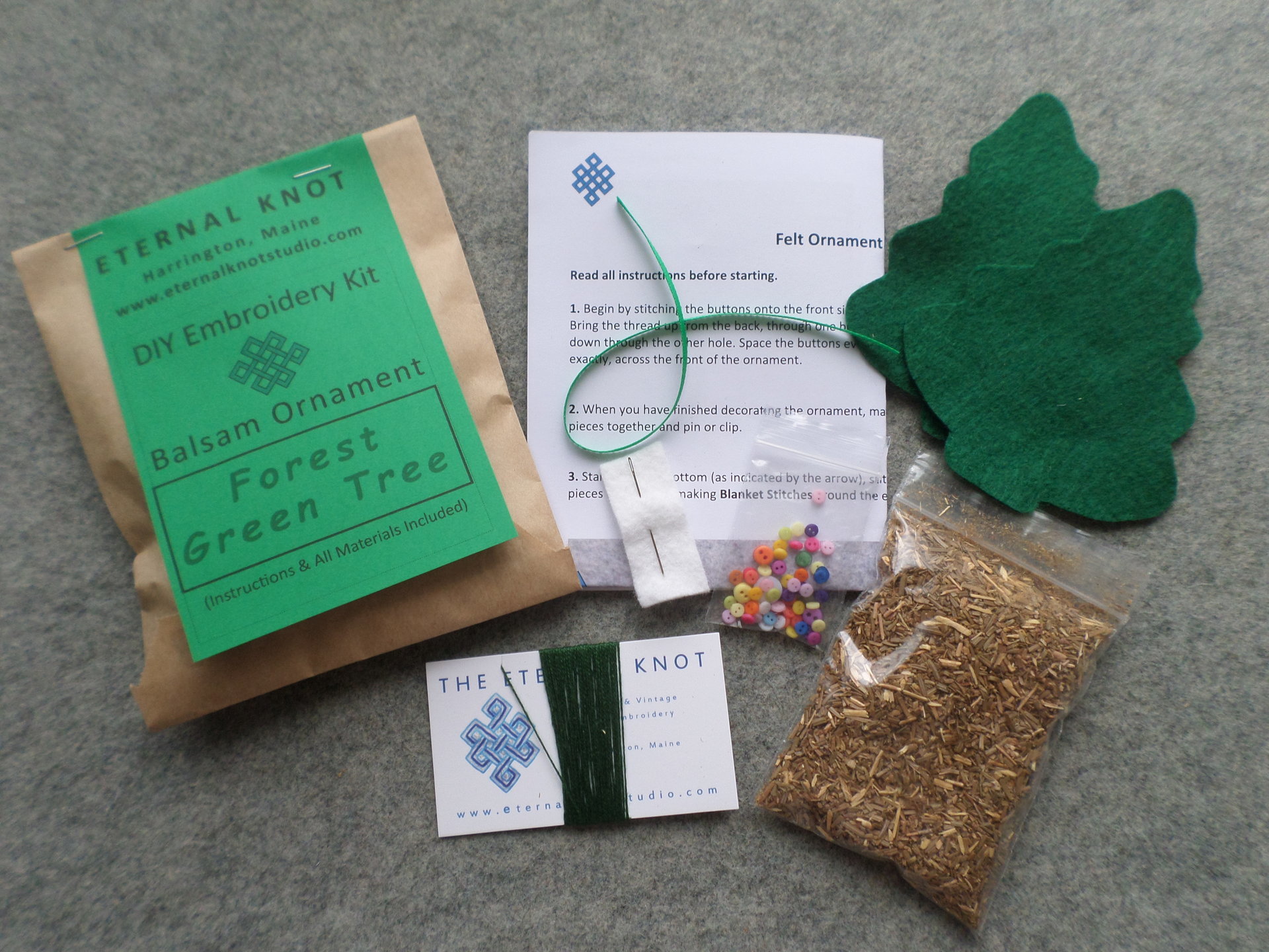 DIY Balsam Tree Ornament Sachet Kit