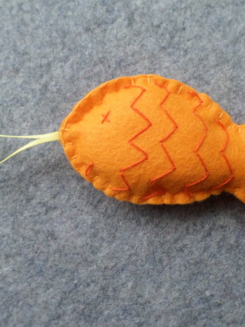 Goldfish Felt Holiday Ornament DIY Kit 