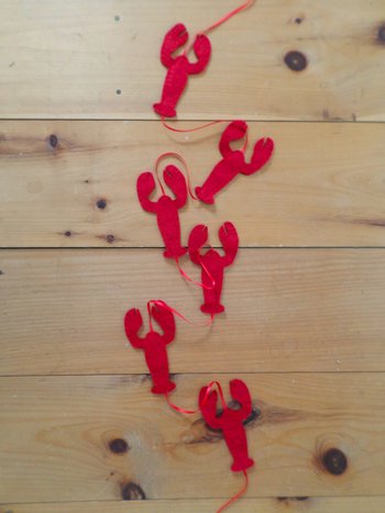 Maine Lobster Garland DIY Sewing Kit 