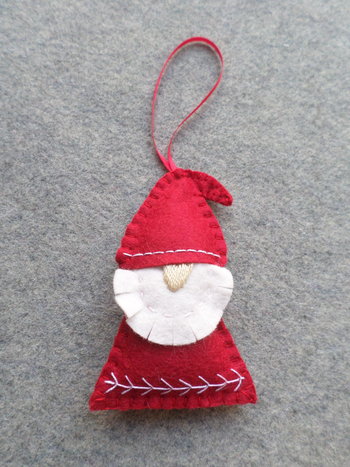 Gnome Felt Holiday Ornament DIY Kit 