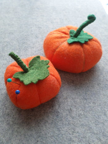 Pumpkin Felt Pincushion 