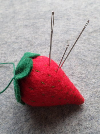Strawberry Emery Pincushion DIY Kit