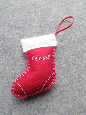 Christmas Stocking Felt Holiday Ornament DIY Kit 