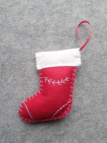 Christmas Stocking Felt Holiday Ornament DIY Kit 