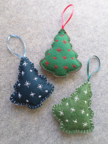 Tree Felt Holiday Ornament DIY Kit 