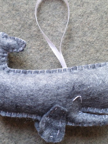 Whale Felt Ornament DIY Kit 