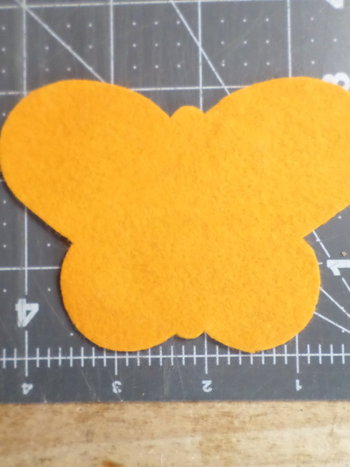 Cut Felt Shapes, 12 Butterfly Pieces