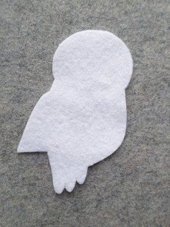 Cut Felt Shapes, 12 Owl Pieces