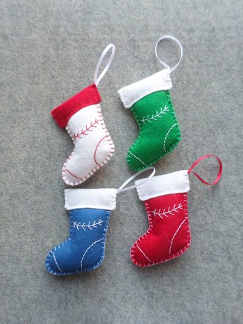 Christmas Stocking Felt Holiday Ornament DIY Kit 