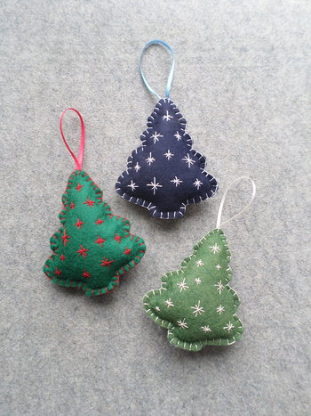 Tree Felt Holiday Ornament DIY Kit 
