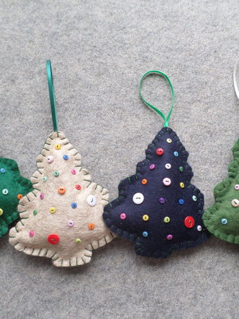 Maine Balsam Fir Tree Felt Ornament Sachet