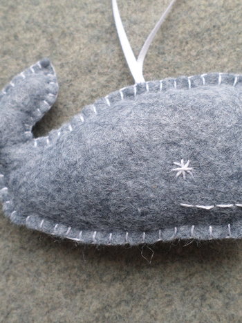 Whale Felt Ornament DIY Kit 