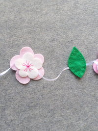 Cherry Blossom Flower Garland DIY Sewing Kit 